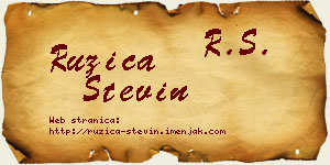 Ružica Stevin vizit kartica